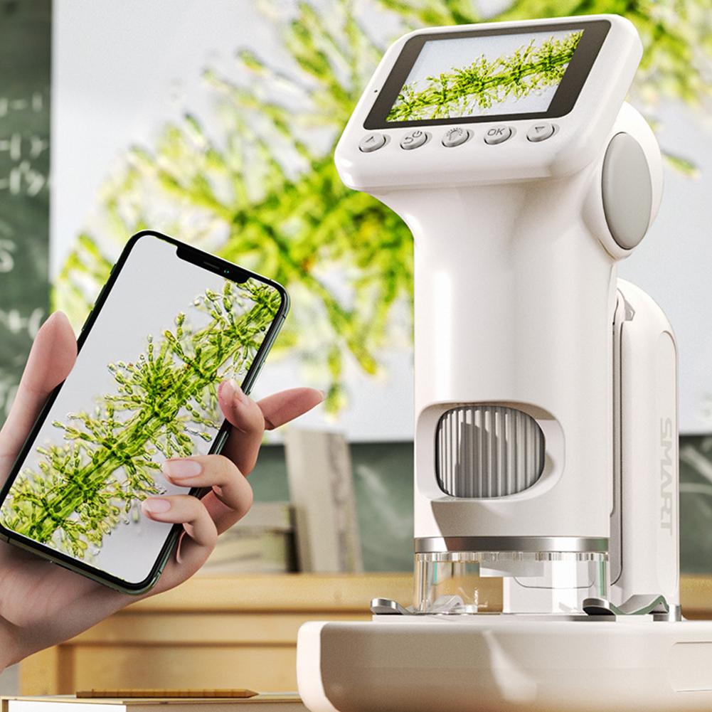 Kids Microscope Handheld Microscope Camera Portable Handheld Magnifying Glass Educational Science Birthday Gifts for Girls Boys