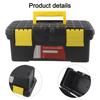 Plastic 10 Inch Toolbox Single Layer for Electric Drill Accessories and Hand Tools Storage with Open Top Design