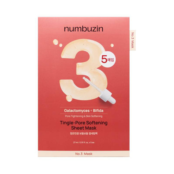 No. 3 Tingle-Pore Softening Sheet Mask Set 5 sheets