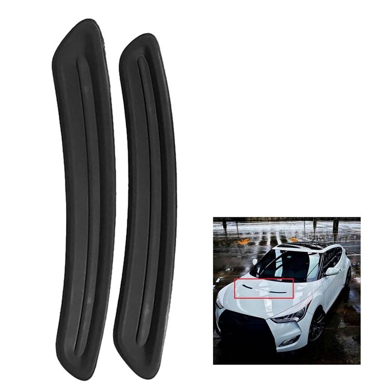 Car Front Hood Bonnet Vents Air Outlet Cover Trim For Hyundai Veloster 2011-2017 Black Right