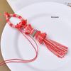 Tibetan Hand-Woven Gradient Cotton Tassel Ring for Hanging Bags and Vehicles