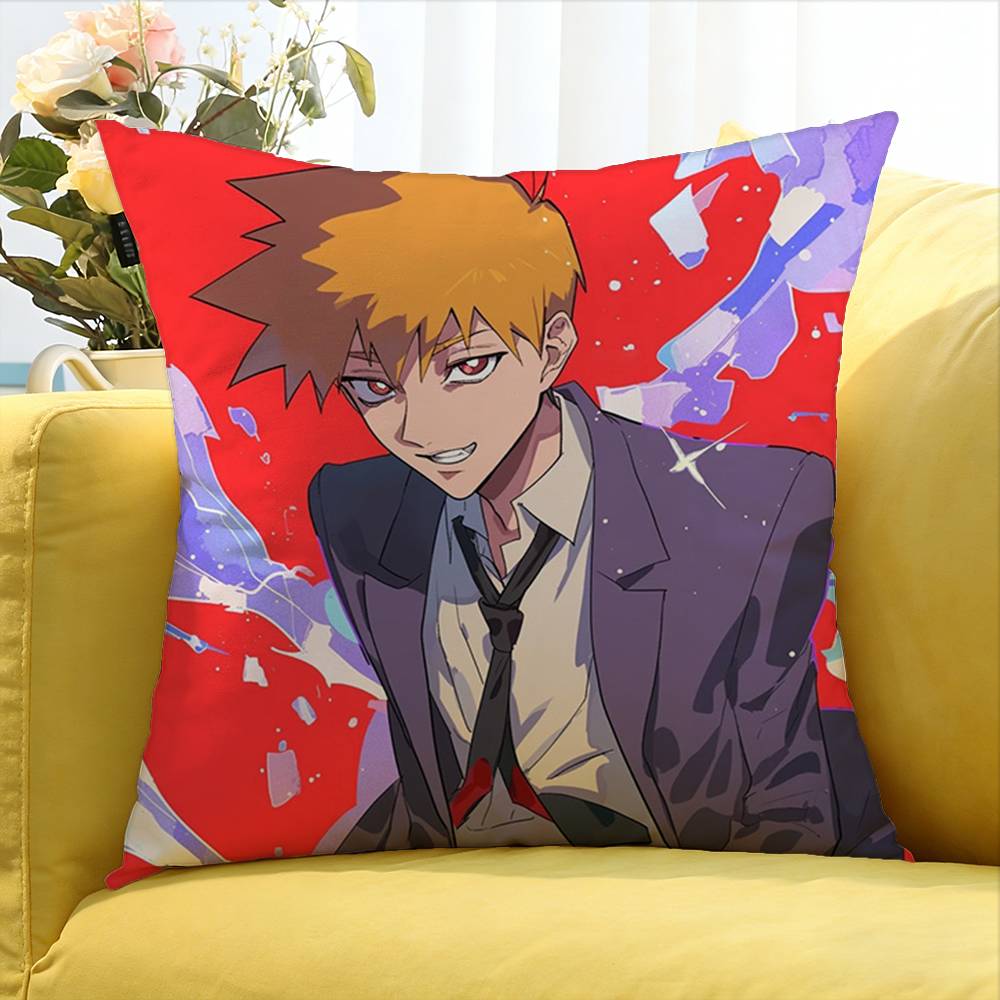 Anmie Funny A-Mob Psycho-S 100 Various Sizes Square Pillow Case For Car Home Bedchamber Decor