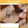 Stylish Serpent Design Adjustable Ring For Women Elegant Copper Animal Jewelry For Autumn 2024