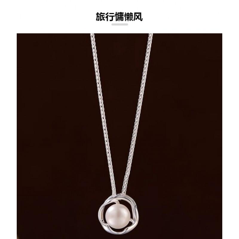 Natural Freshwater Pearl Necklace Women Clavicle Chain Luxury Minimalist Design