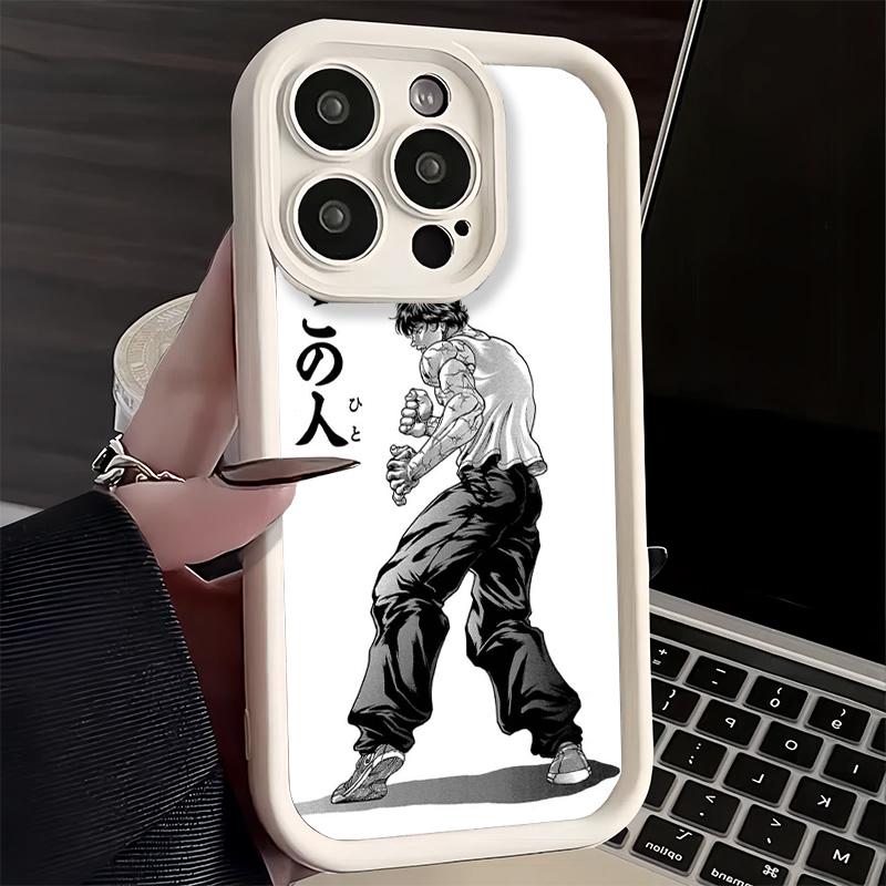 Phone Case for iPhone 17 Air 16E 15 16 Pro Max Baki the Grappler Anime Cover 14 Plus 13 12 Mini Soft Shell Silicone Fundas