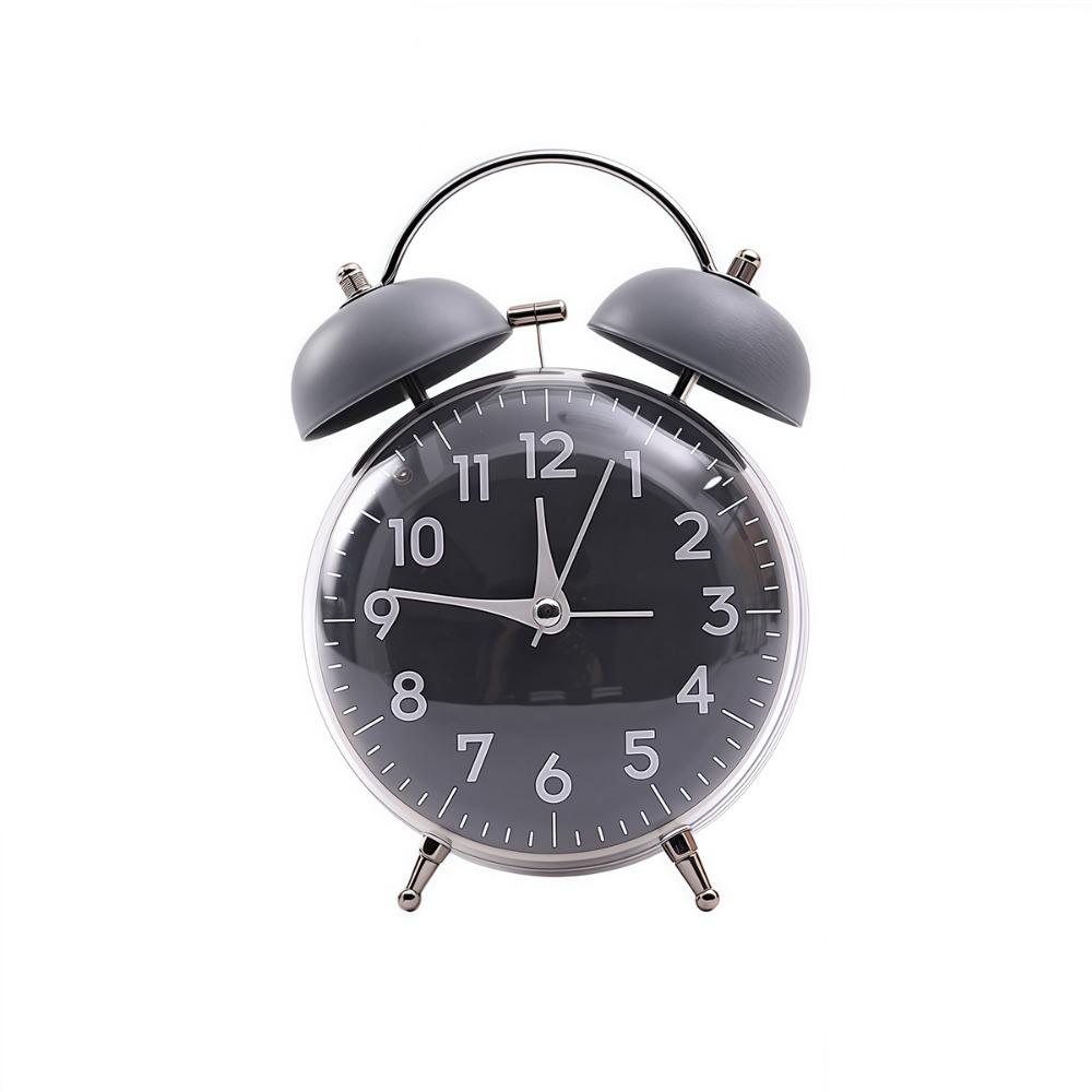

Loud Alarm Desk Alarm Clock 4 Inch Size Mechanical Clock Energy Efficient Twin Bell Clock Office