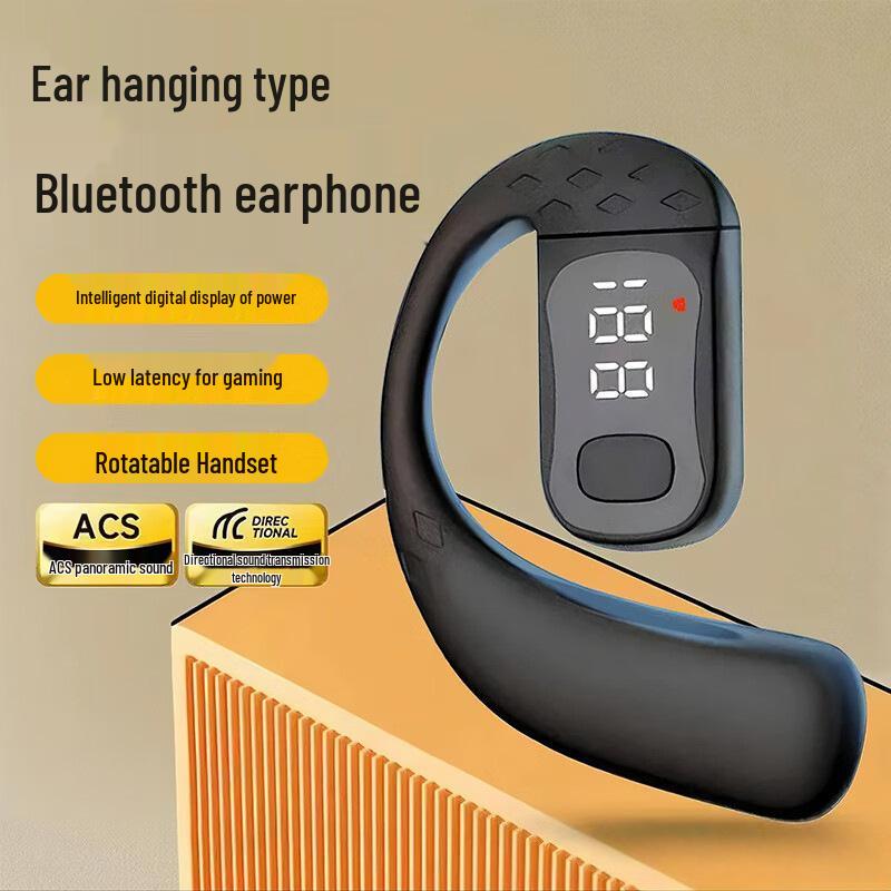 Ultra-Long Battery Bluetooth Earhook Earbuds with Digital Display