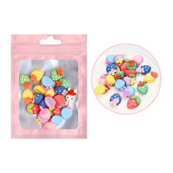 20Pcs Nail Decorations Wide Application Waterproof Lightweight Great Cartoon Animal Ice Cream Candy Heart DIY Ornaments for Girl