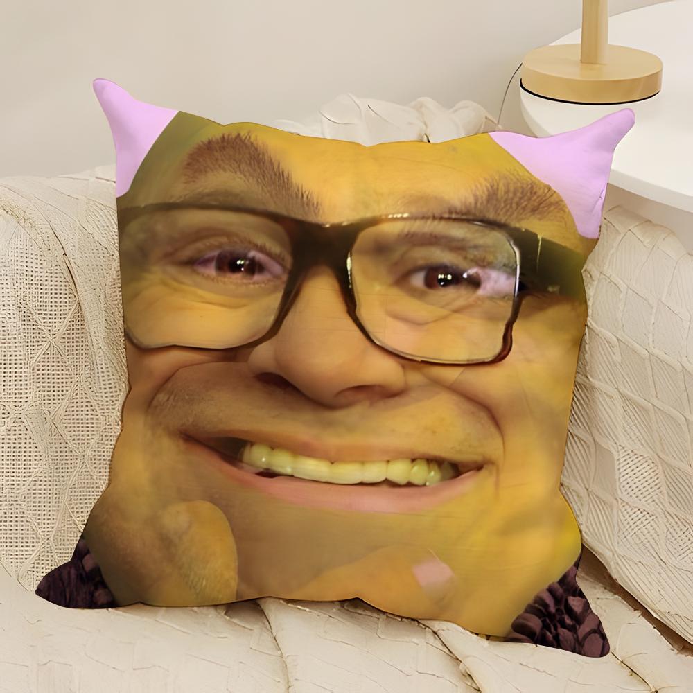 

Meme Funny DDanny DDeVito Pillow Case Natural Linen DoubleSided Printing Sofa Home Decor Cushion Cover 30X30cm