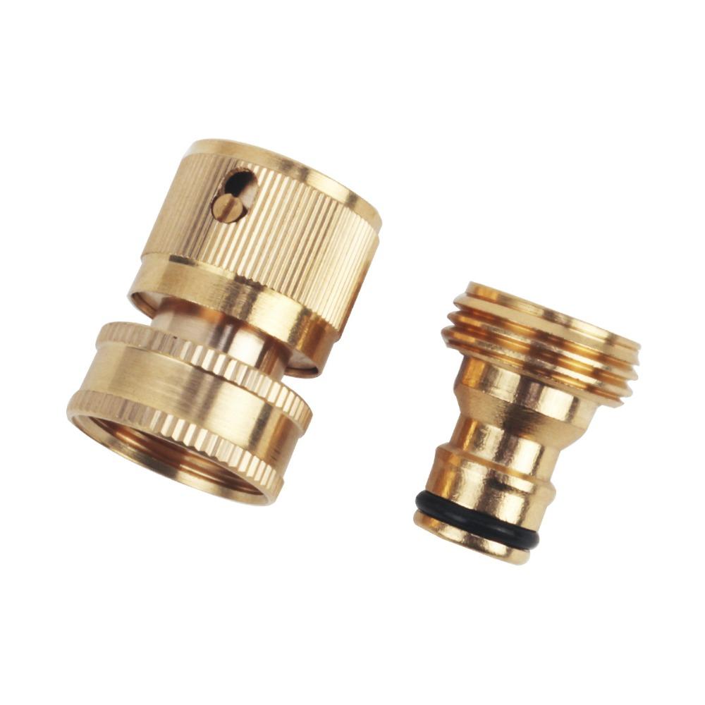 Male Female Threads Garden Hose Quick Connector 3/4 Inch Thread Water Hose Connector Car Washing
