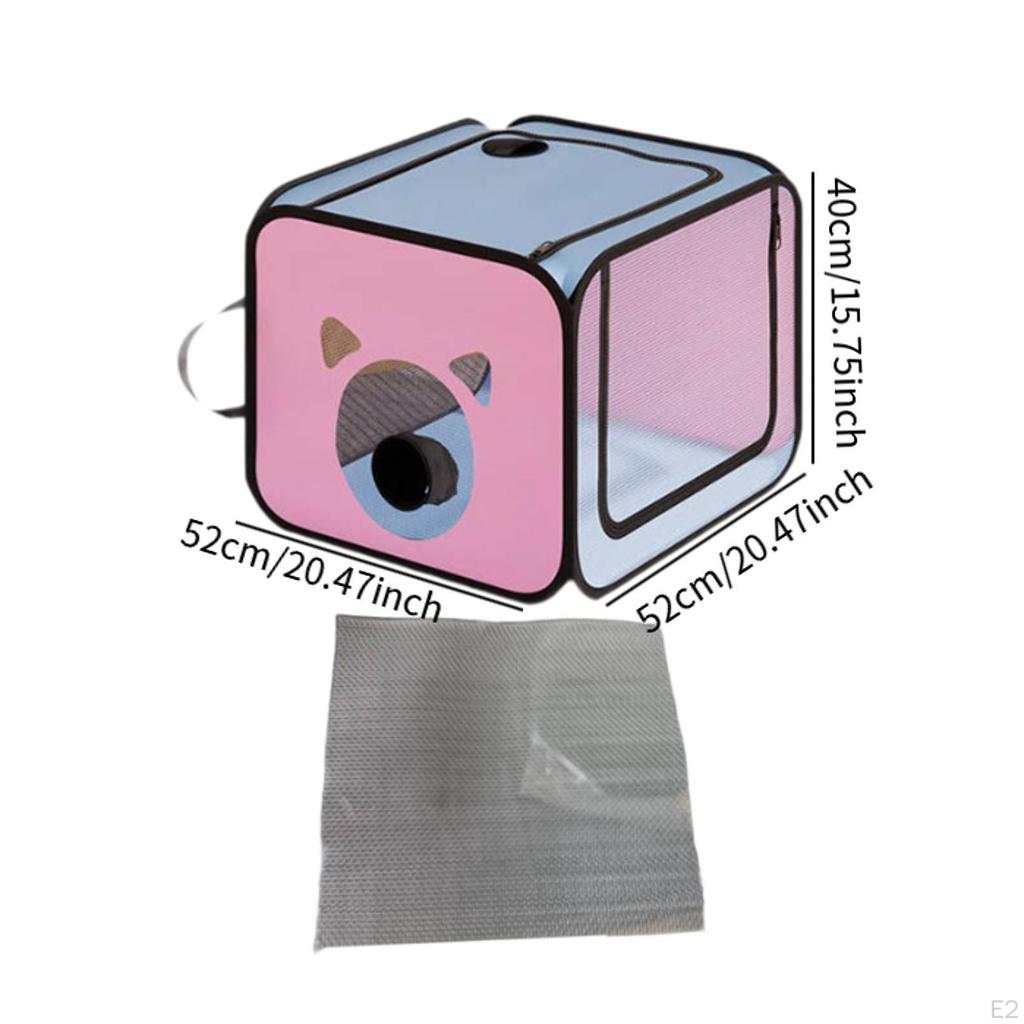 Pet Dog Cat Drying Box Hair Dryer Clean Grooming House Convenient Oxford Cloth Clearing