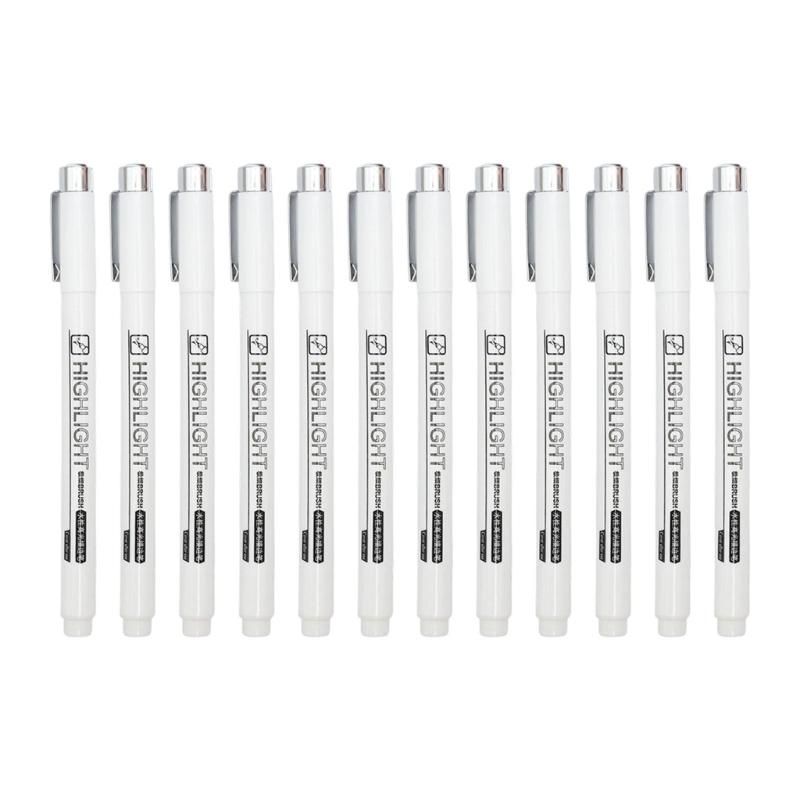 Fine Tip Brush Liner Pen with Extra-Fine Soft Tip for Sketch Practice, Illustration Work, and Daily Art Study Use