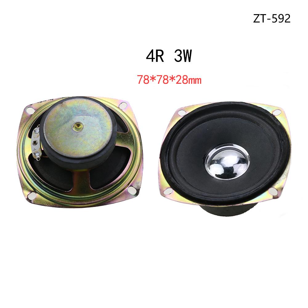 JCD 1Pcs Speaker Horn 4R 3W 5W Diameter 36mm 40mm 45mm 50mm 52mm 57mm 78mm Amplifier Rubber Gasket Loudspeaker Trumpet 4 Ohm