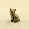 Latest Small Cat Brass Metal Statue Ornament Animal Figurines Figurine House Decoration for home decoration suitable for bedroom