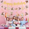 Horse Themed Birthday Party Decorations - NOVBAUB 21PCS Cowgirl Happy Birthday Party Decorations Banner Hanging Swirls Western Cowgirl Hat Boots