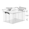 Shixun Thickened Transparent Under-Bed Storage Box