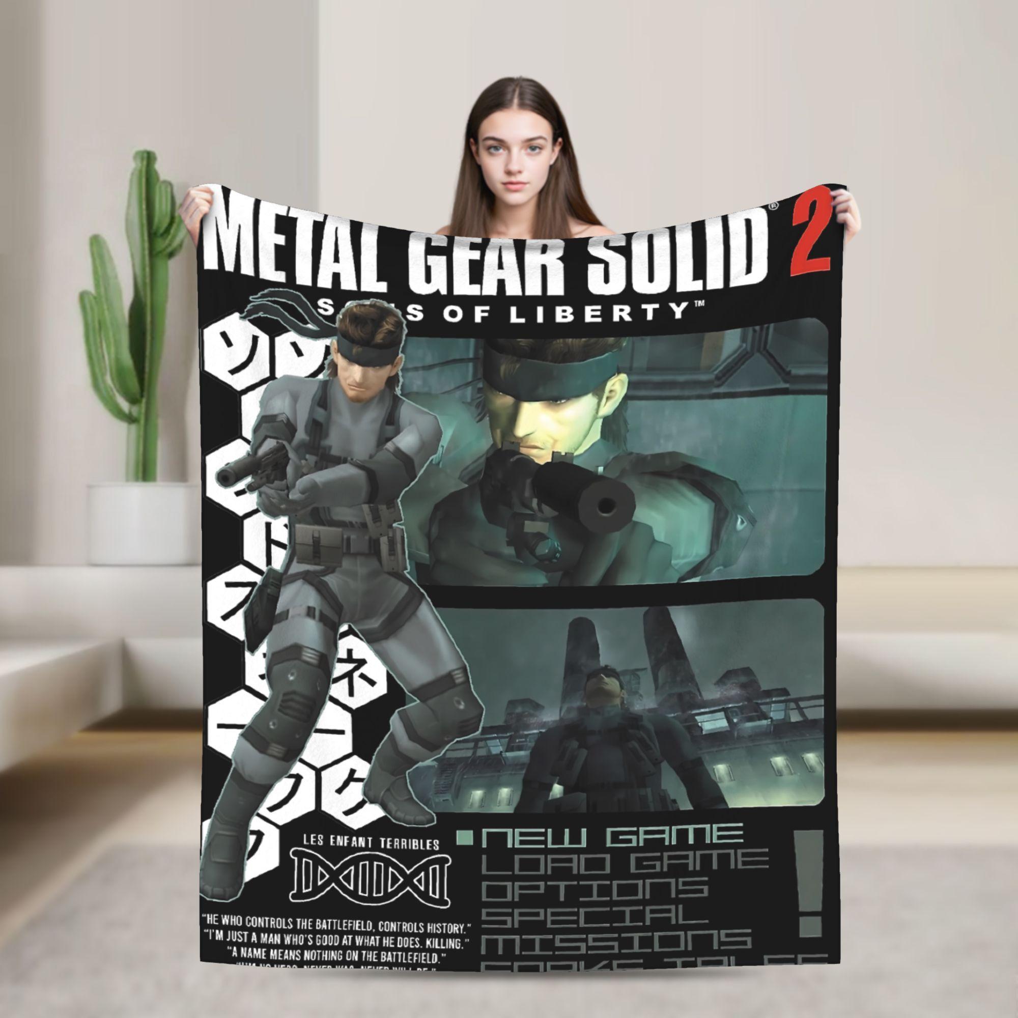 

Игровые одеяла Metal Gear Solid Для путешествий в самолете Фланелевое покрывало Для домашнего декора Мягкое Качество DIY Постельное покрывало Подарок 130x150cm