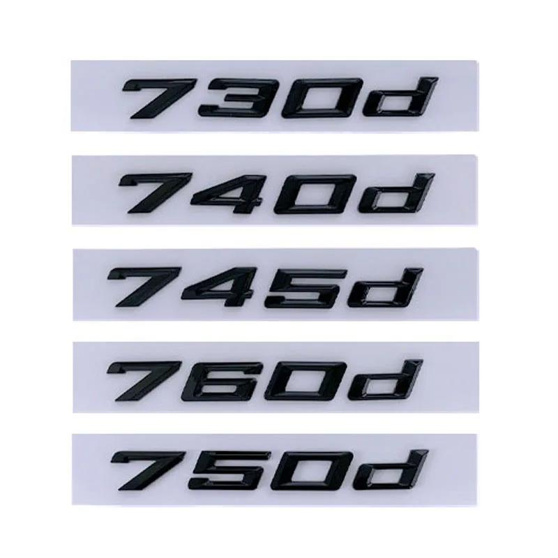 

3D ABS Letters Car Trunk Badge Emblem 630d 640d 645d 650d 730d 740d 745d 750d 760d Logo For BMW GT G32 F01 F12 G70 Accessories 750d