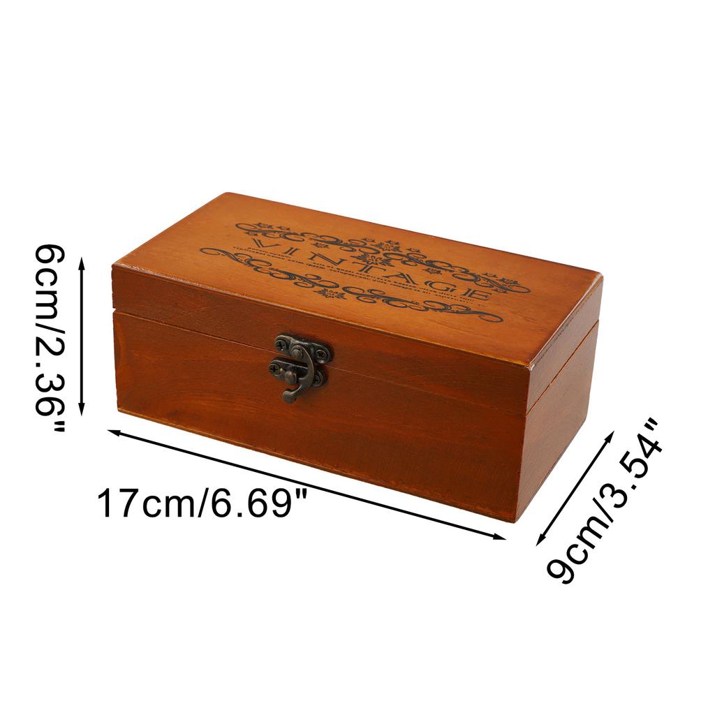 Lockable Vintage Wooden Treasure Chest for Storing Memories Letters and Valuables Perfect Addition To Home Decor