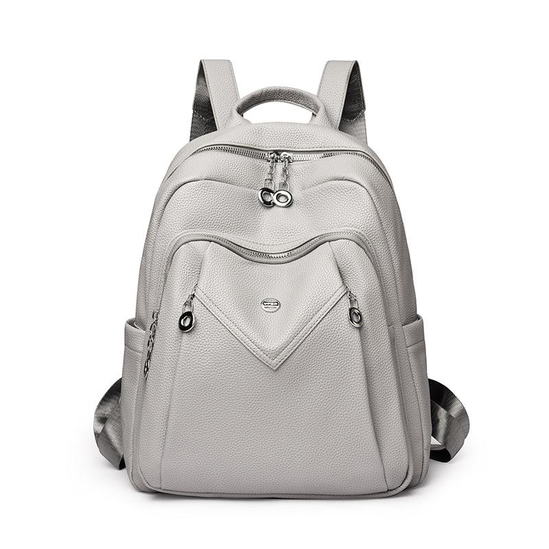 Schoolbag Vintage Premium Sense PU Women's Bag 1011 Spring New Fashion Backpack Women's Simple Travel Commuter