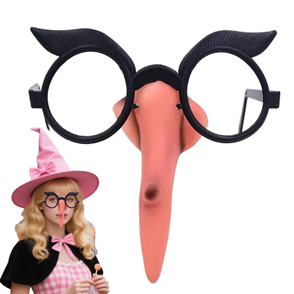Witch Long Nose Halloween Costume Prop Nose Witch Party Cosplay Witch Nose Glasses Witch Nose Costume Props Makeup Glasses