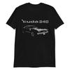 1971 Cuda 340 Barracuda American Muscle Car Short-Sleeve Unisex T-Shirt
