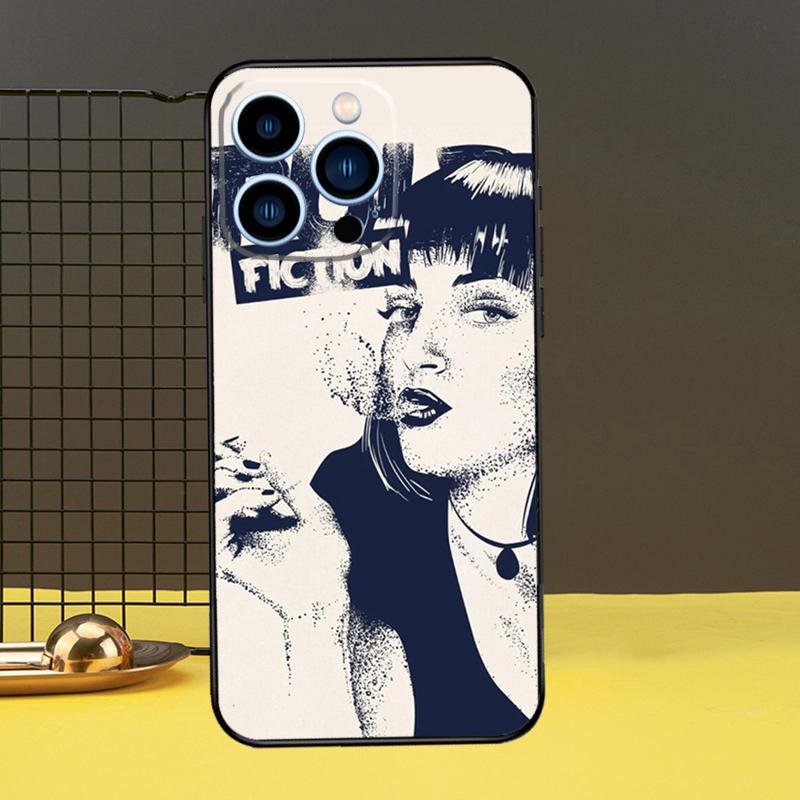 Mia Pulp Fiction Funda For iPhone 12 13 Mini 11 14 16 15 Pro Max XS X XR 7 8 14 16 15 Plus Phone Case