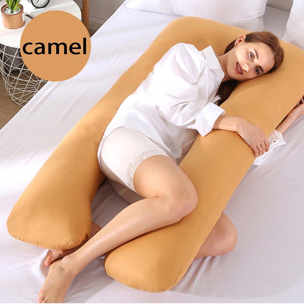 1PC Cotton Pregnant Maternity U-type Pillow Case Sleeping Support Pillow Cover Household Sleeping Support Accessory Tools