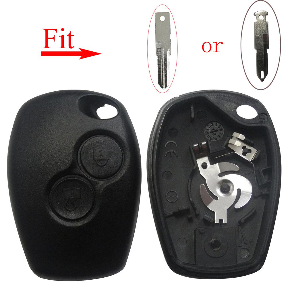 jingyuqin 2 Buttons Car Key Shell For Renault Dacia Modus Clio 3 Twingo Kangoo 2 Remote Fob Case