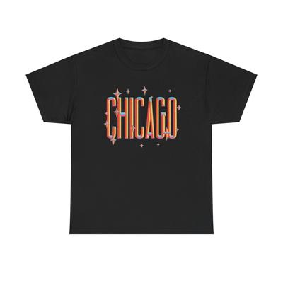 Chicago Stars Grafik T-Shirt Unisex Schweres Baumwoll-Tee