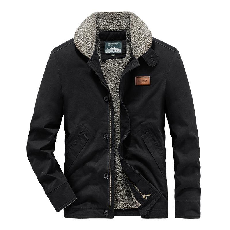 Men's Autumn and Winter New Thickened Cotton Clothes Retro Jacket Men's Cotton-padded Clothes