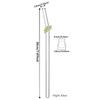 6Pcs/Set Christmas Design Reusable Straws Glass Straws with Cleaning Brush for Smoothies Milkshakes Juices Bar Accessories Set