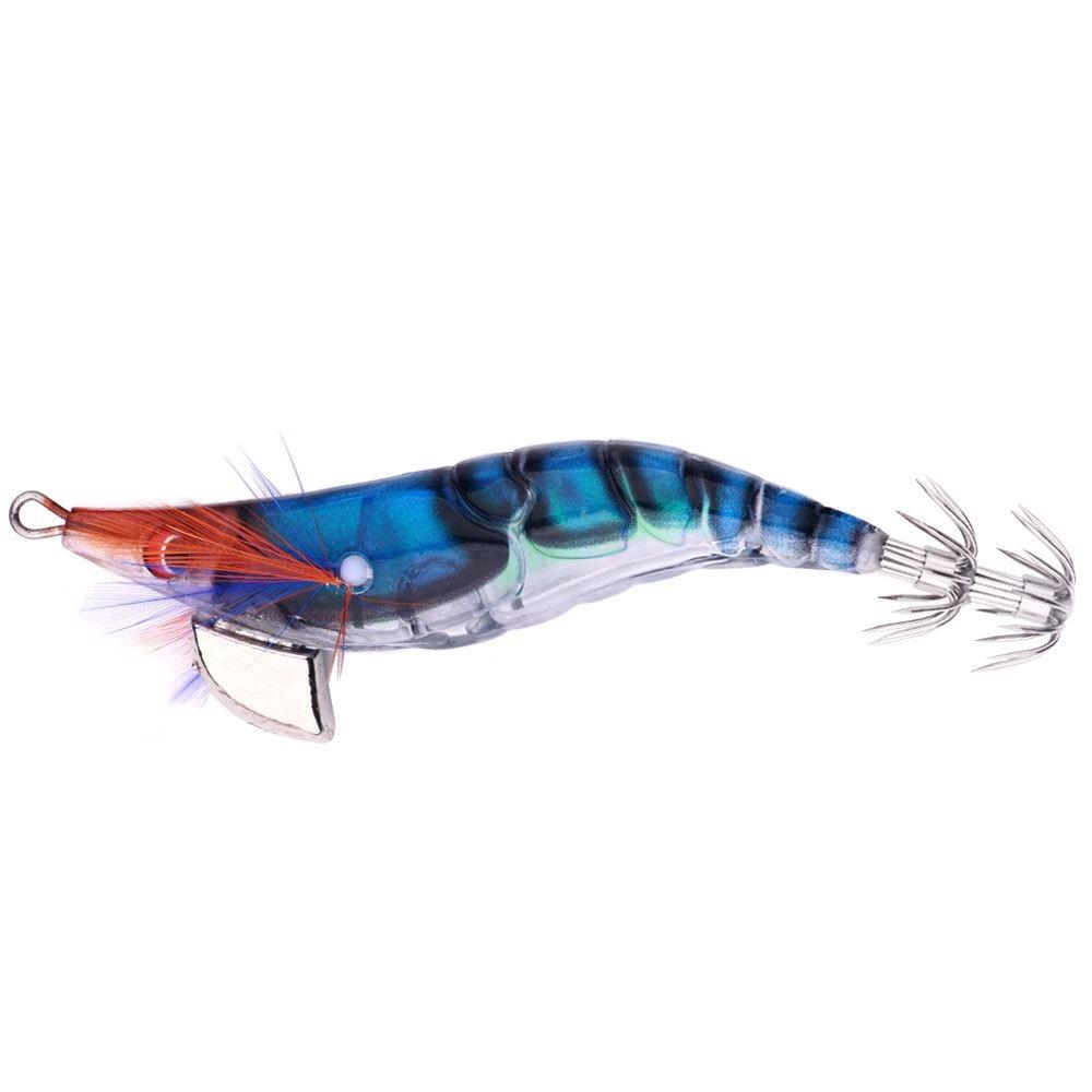 Noctilucent Artificial Squid Hook Jigs 10cm 12g Spinnerbait Sea Fishing