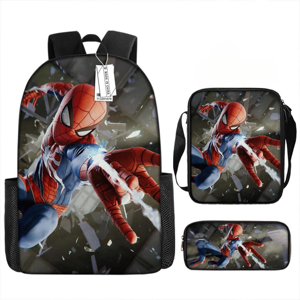 Mochila de Desenho Animado Mochila Escolar Estampada Estojo Bolsa Ombro