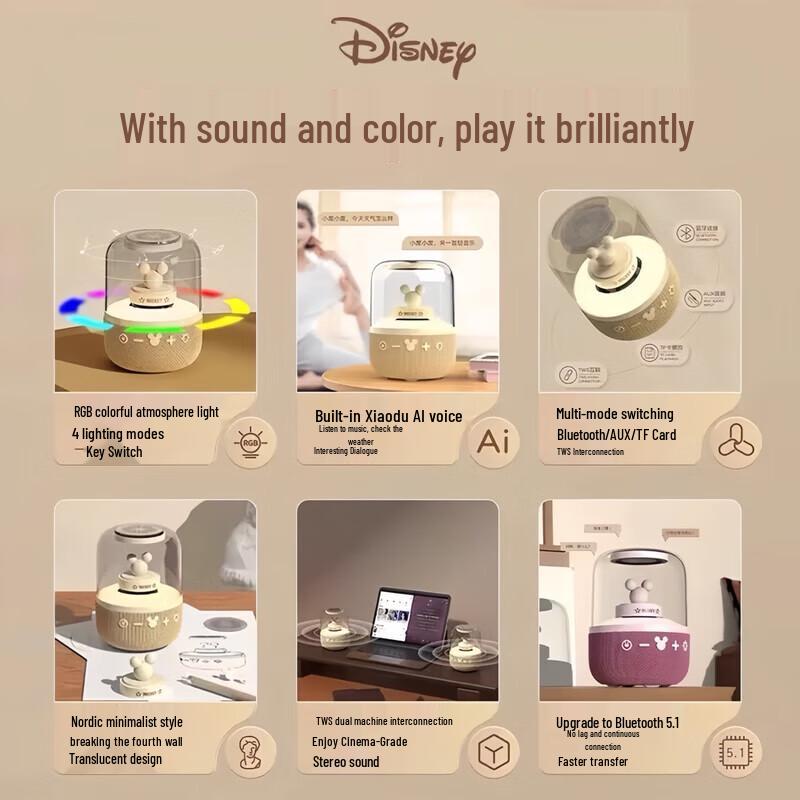 Disney S6 Smart Portable Bluetooth Speaker