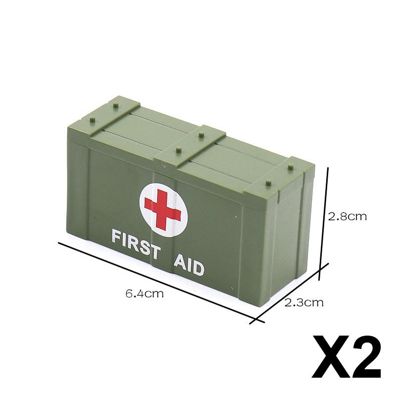 Military Building Block Set Military Supplies Waffen Accessory Soldier Colonel Helmet Gun Rifle M16 Waffen Box Ammunition Brick Toy