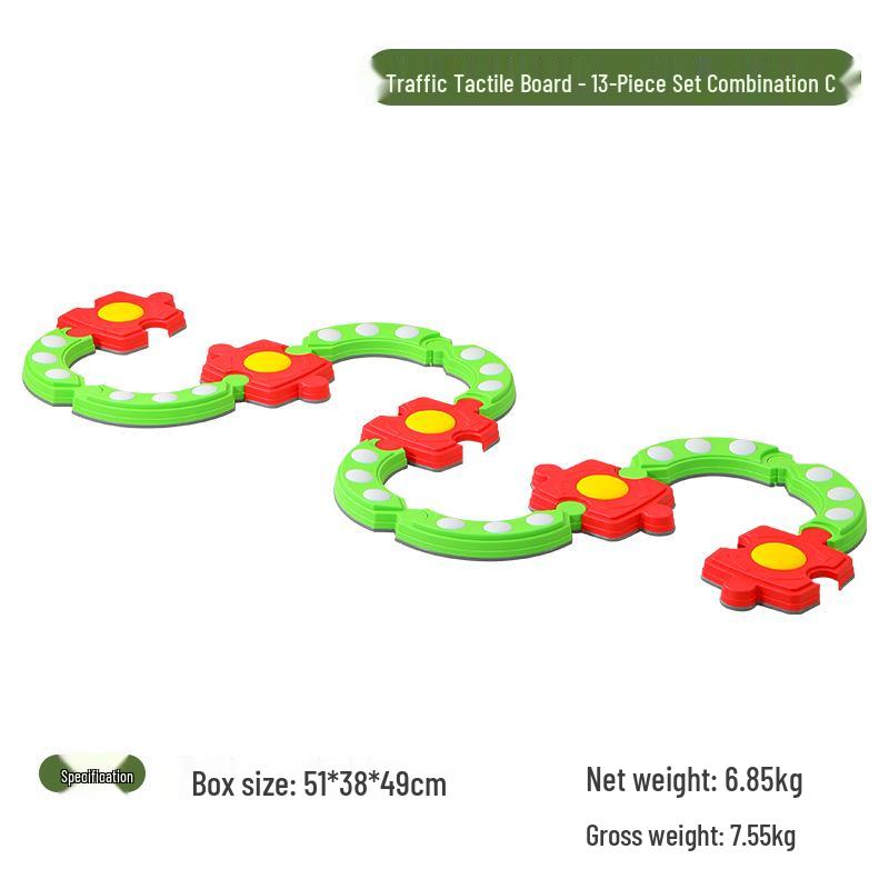 

Детский балансировочный борд Сенсорная интеграционная тренировка для раннего образования и упражнений Traffic Tactile Board