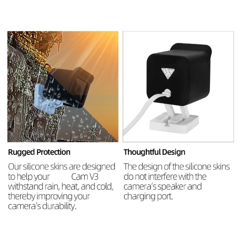 Waterproof Dustproof Silicone Sleeve Guard Cover for Intelligent Camera Offering Impact Resistance and Easy Installation