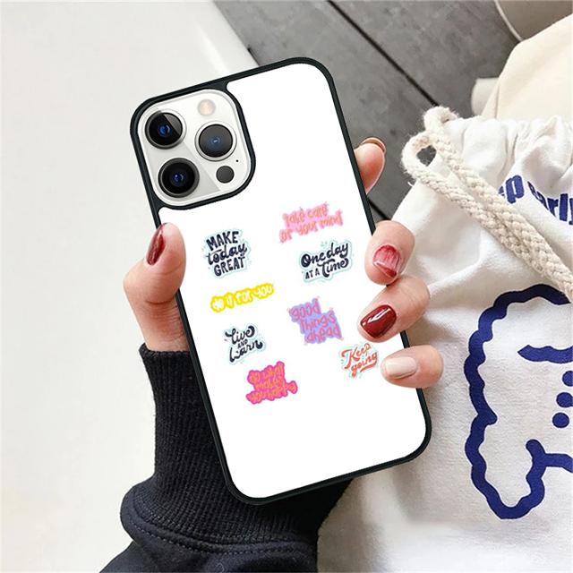 Pink Workout Motivation fitness Gym quotes Phone Case Cover For iPhone 17 Air 15 16 14 13 12 Pro Max 11 Pro Max Plus