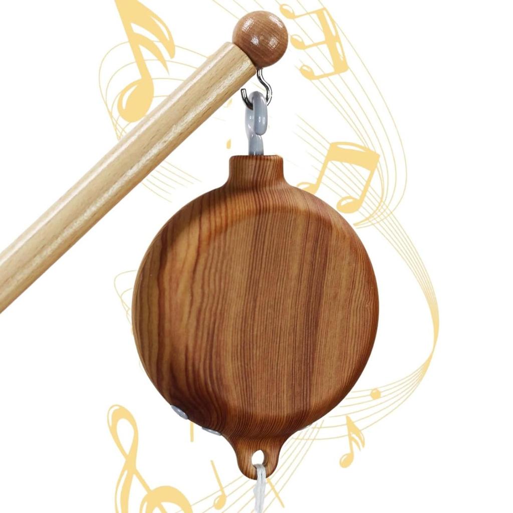 Berço Móvel Motor Caixa de Música Com Gancho Giratório Operado Por Bateria, Toca 35 Músicas (Sem Rocker)