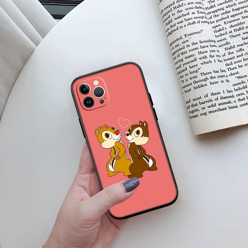 Nouvel étui de téléphone haut de gamme Chip 'n' Dale pour iPhone 16 15 14 13 Pro Max Plus Mini