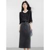 Completo Due Pezzi Stile Hepburn Francese da Donna