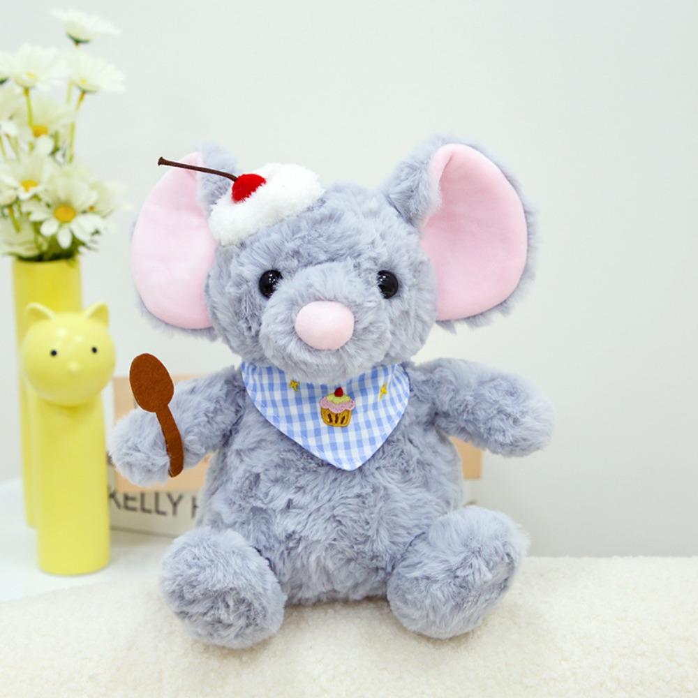 Fluffy Mouse Plush Toy PP Cotton Mouse Chef Stuffed Dolls  Birthday Parties