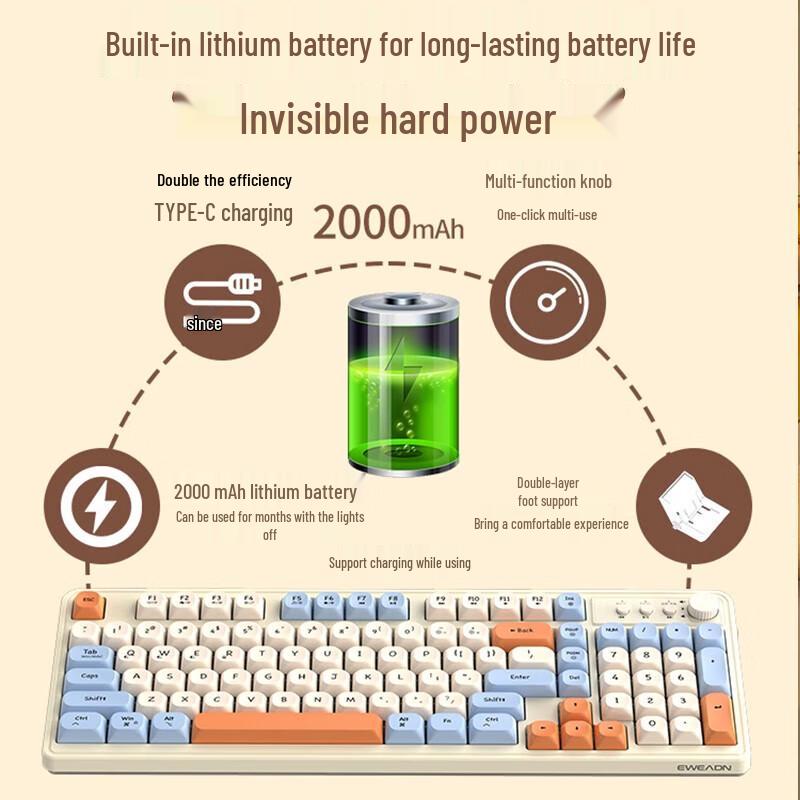 Qianxingzhe V98Pro Three-Mode RGB Wireless Keyboard