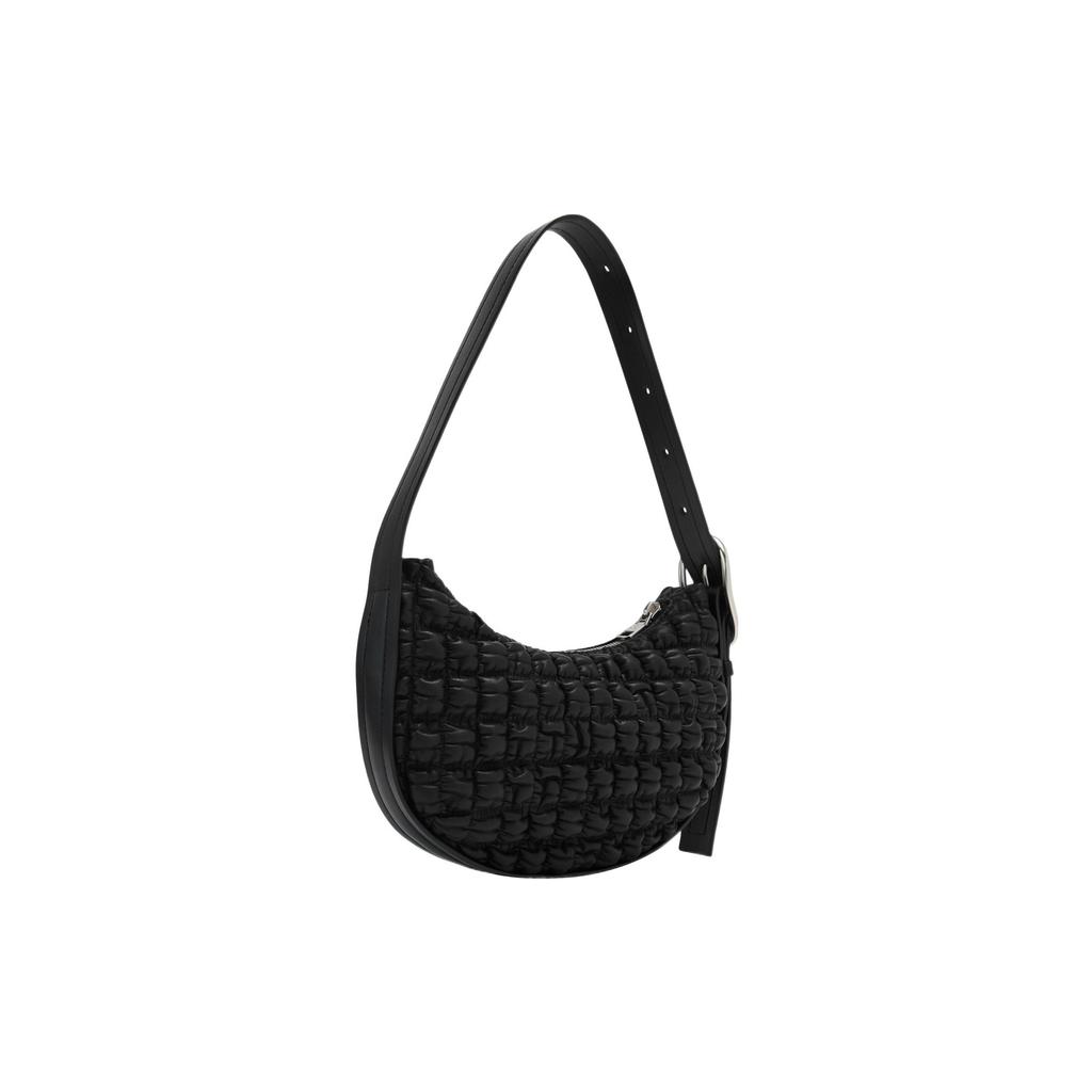 New CALVIN KLEIN PU Crescent Bag Handbag Shoulder Bag Women's Black DH3442-001