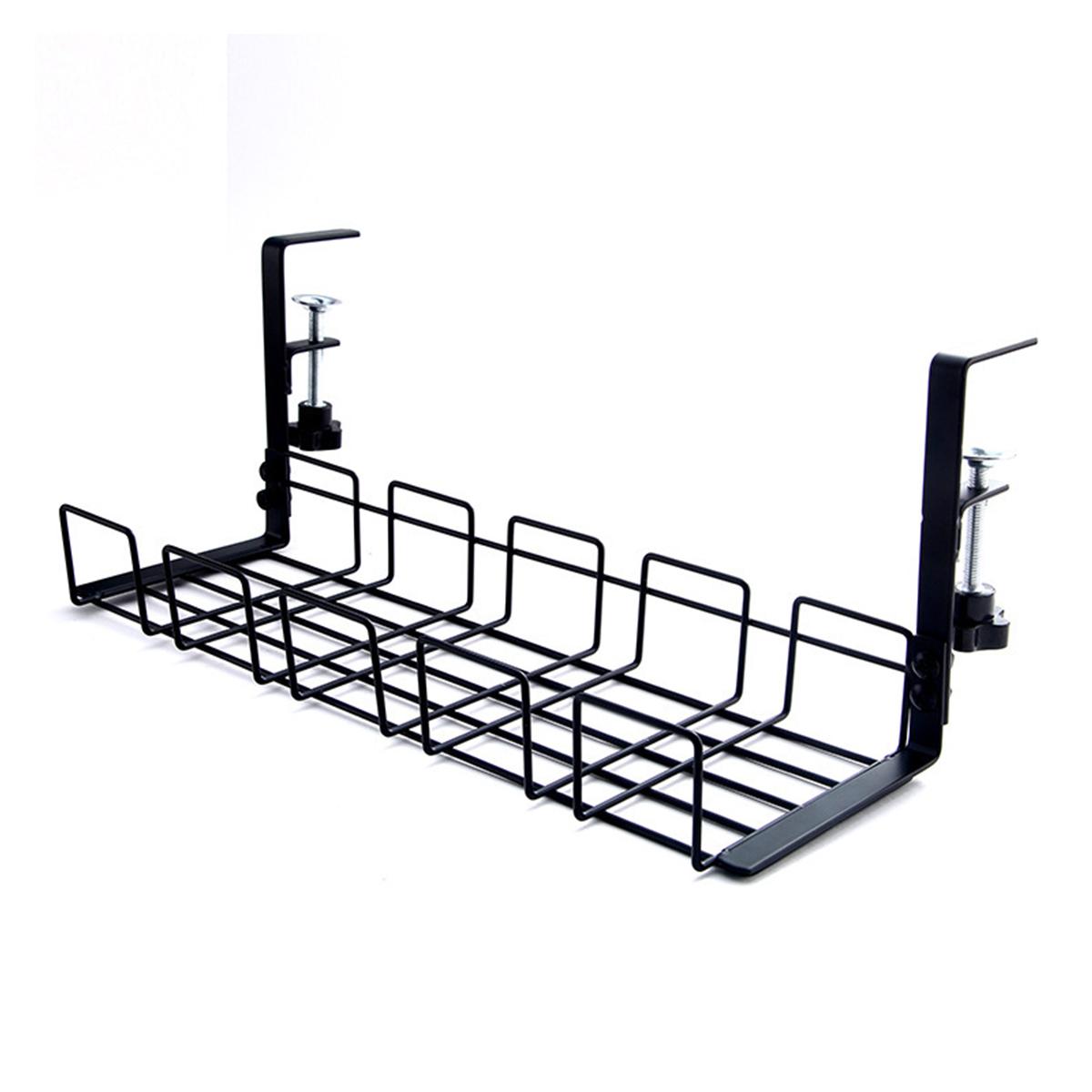 

Лоток для прокладки кабелей под столом, настольный органайзер для кабелей без сверления, органайзер для кабелей в ящике для прокладки кабелей на столе.