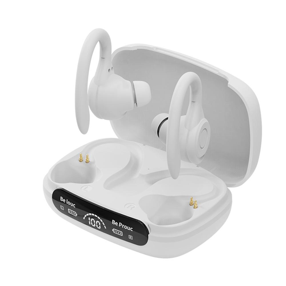 Wireless Headset Ear Hook Noise Reduction TWS Earphones Bluetooth-Compatible5.3 Power Display Comfortable Sports Running Earbuds