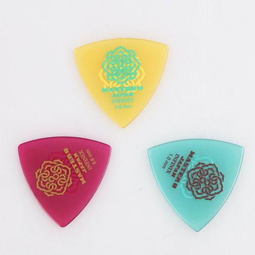 MASTER 8 JAPAN IFHPR-TD060 INFINIX TEARDROP Hard Polish with Rubber Grip 0.6mm Guitar Picks X 10