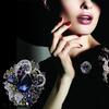 Bohemian Crystalline High End Classic Temperament All Match Large Glass Rhinestone Pin Brooch JewelryLuxury Jewelry
