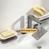 Space Saving Bathroom Soap Dish M Rack Soap Drain Box Simple Bathroom Soap Tray  Household